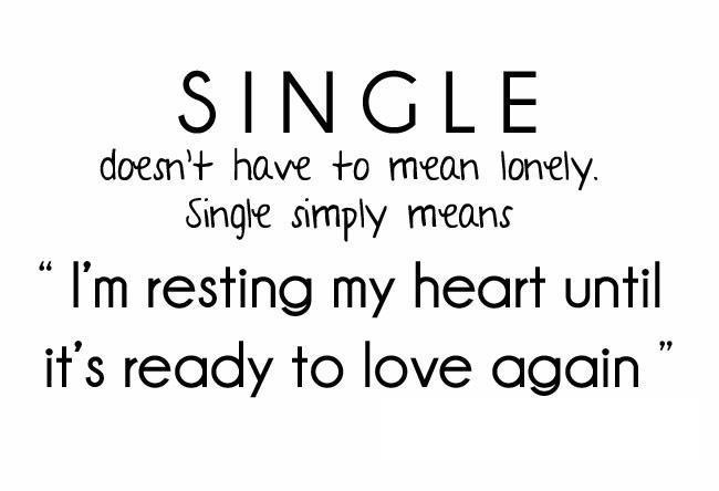 Single simply means